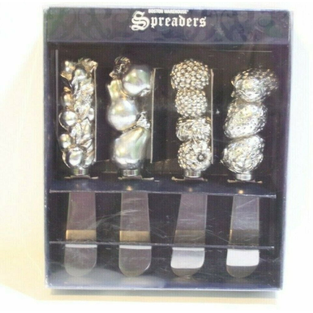 Dellarobbia Boston Warehouse Fruit Handles Utensils Jam Cheese Spreaders